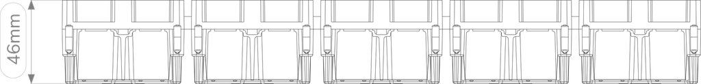Esquema de dimensiones CX6868UNI